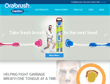 Tablet Screenshot of orabrush.com